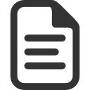 Black and White Document Icon