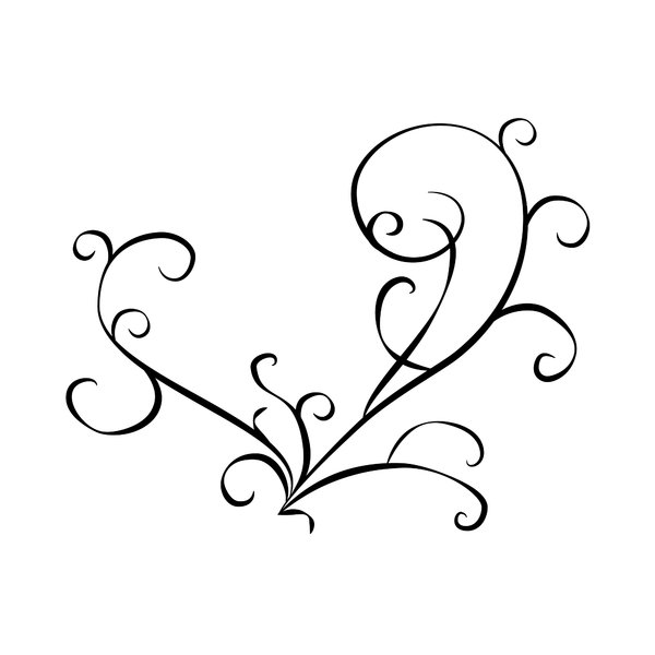 Black and White Swirl Design Black and White Swirl Design