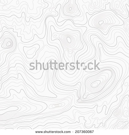 Black and White Topographic Maps Contour