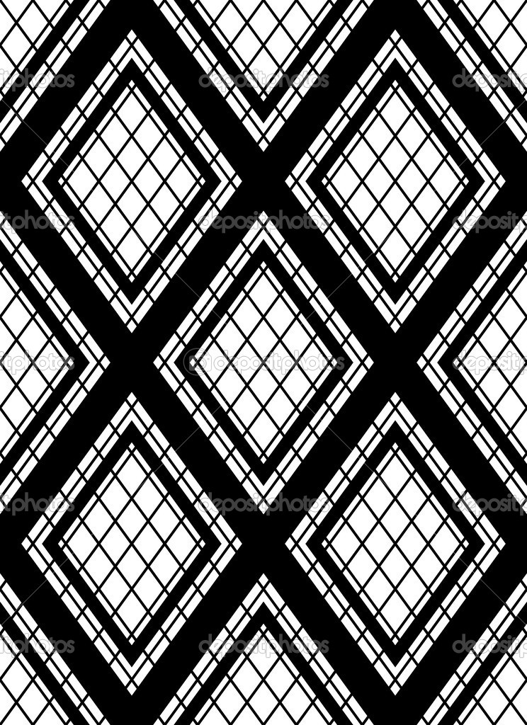 Black Mesh Diamond Pattern