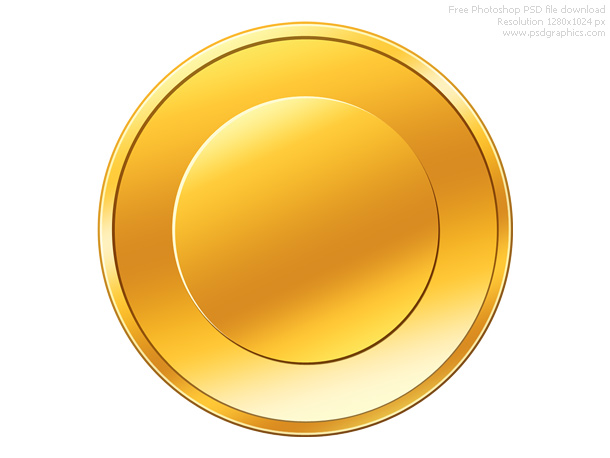 Blank Gold Coin