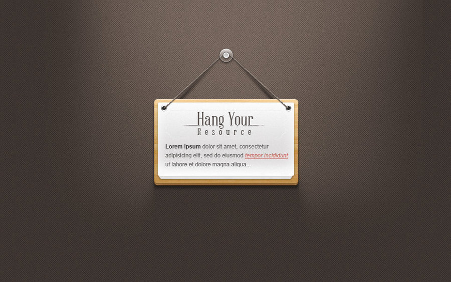 Blank Hanging Sign Blank Hanging Sign