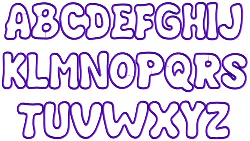 Bubble Letters Alphabet Font