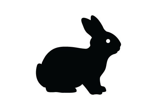 Bunny Rabbit Silhouette Clip Art