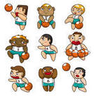 Cartoon Basketball Player Icon