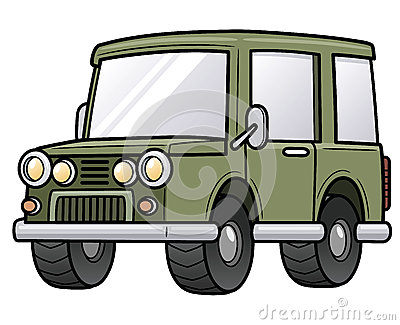 Cartoon Safari Jeep