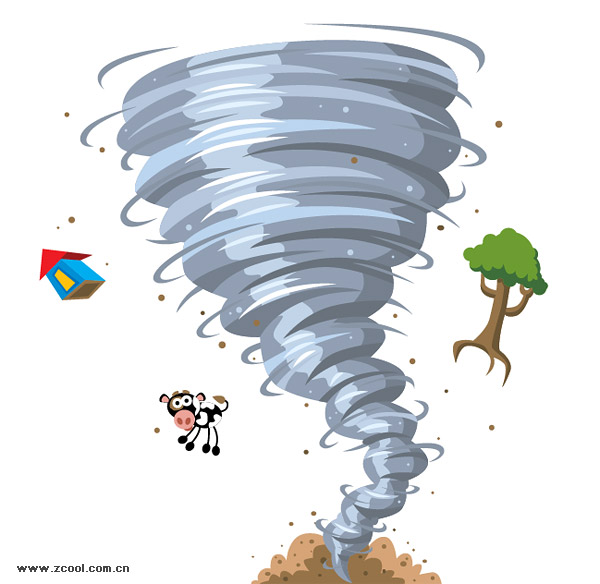 Cartoon Tornado Vector
