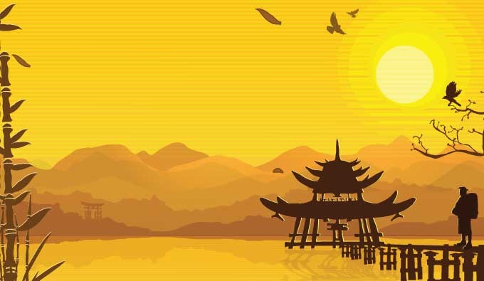 Chinese Vector Landscape