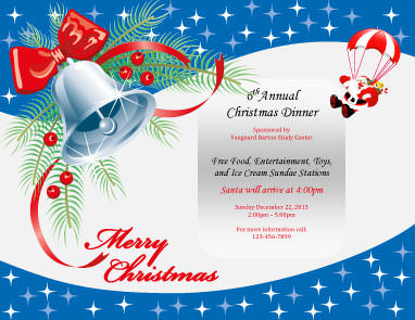 Christmas Dinner Flyers Templates Free