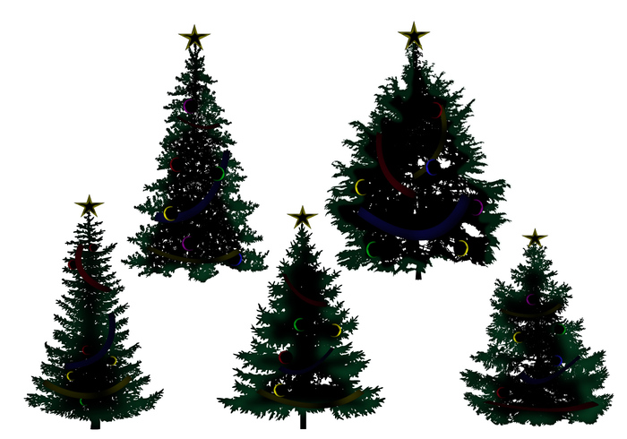 Christmas Tree Silhouette Vector