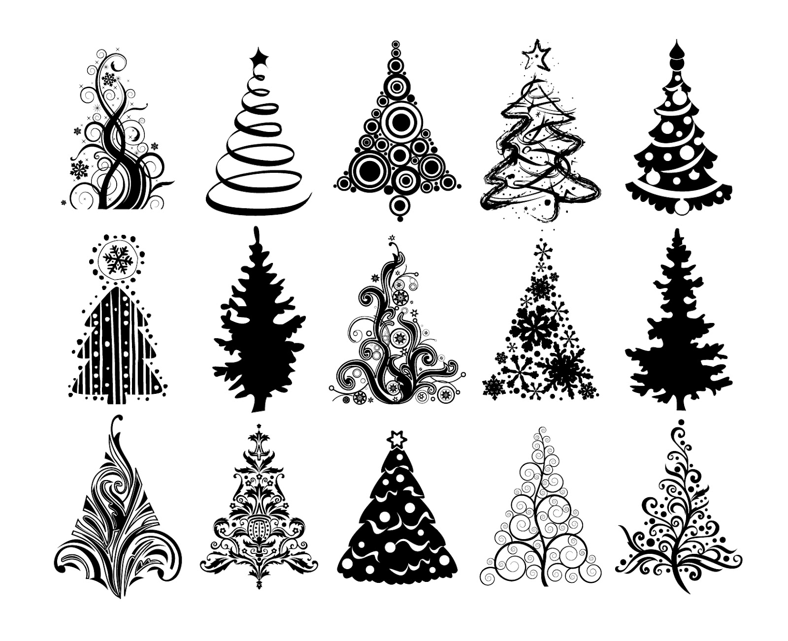18 Christmas Silhouette Vector Images - Christmas Tree Silhouette Vector, Christmas Vector
