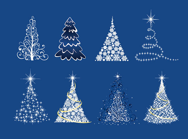 Christmas Trees Free Vector Graphics
