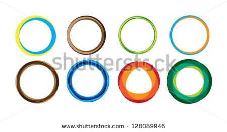 Circle with Geometric Logo