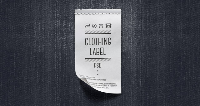 Clothing Label PSD Mockup