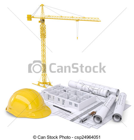 Construction Crane Drawing