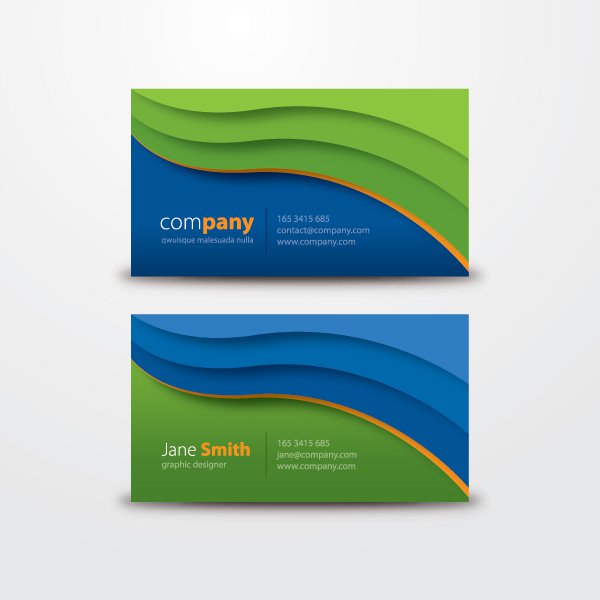 Corporate Business Card Vector