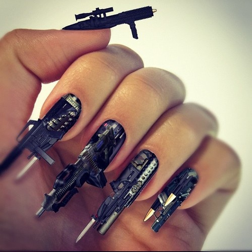 Crazy Nail Designs 2014