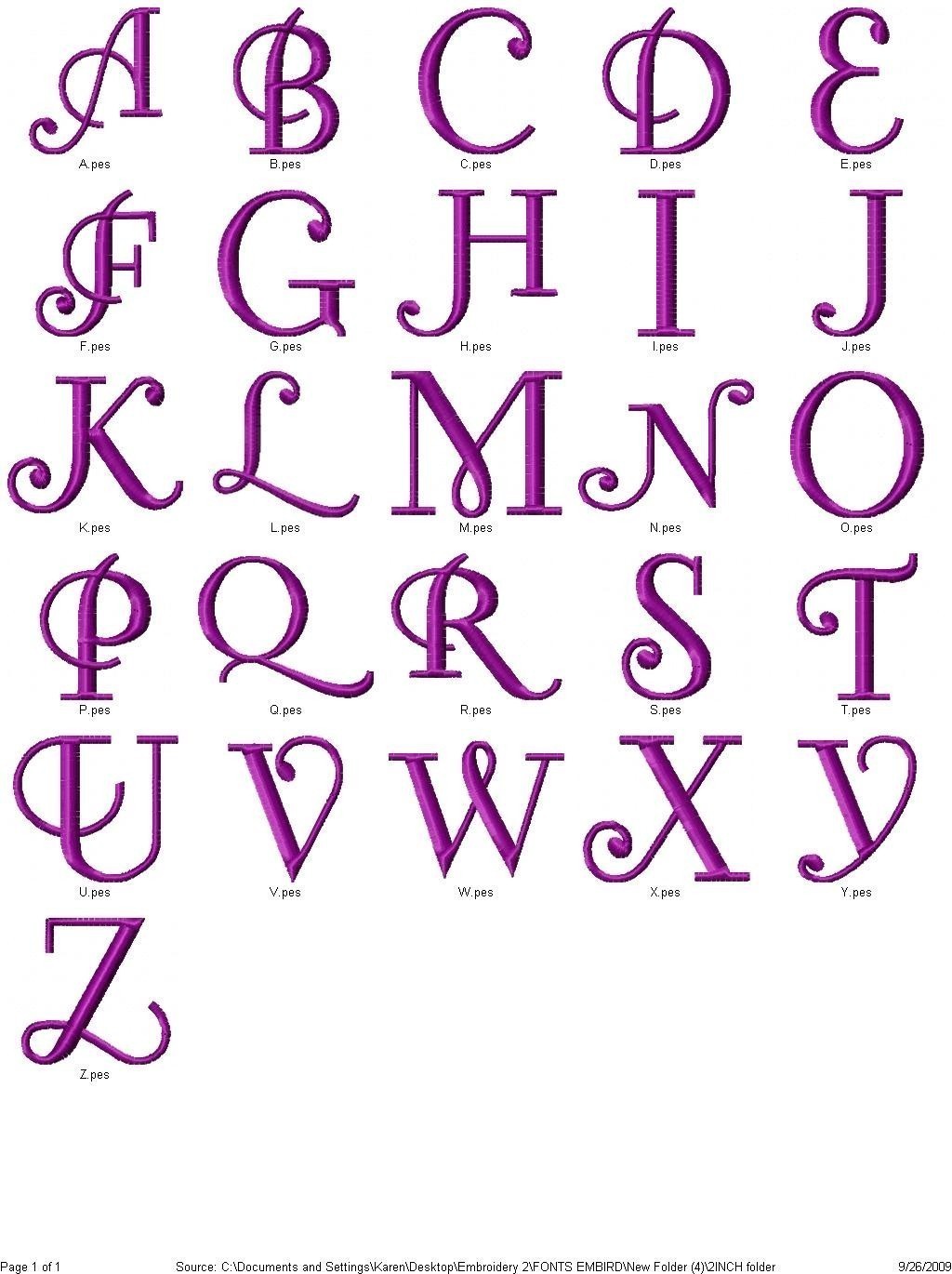 Curly Monogram Script Font