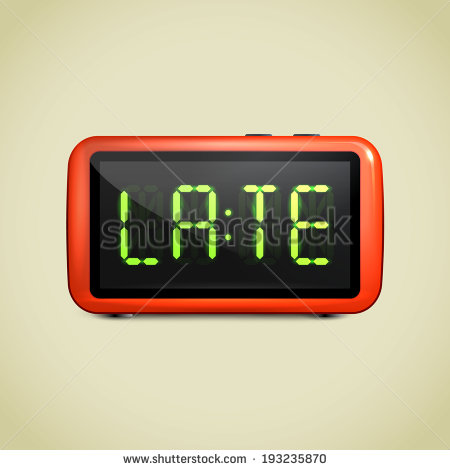 Digital Alarm Clock Vector