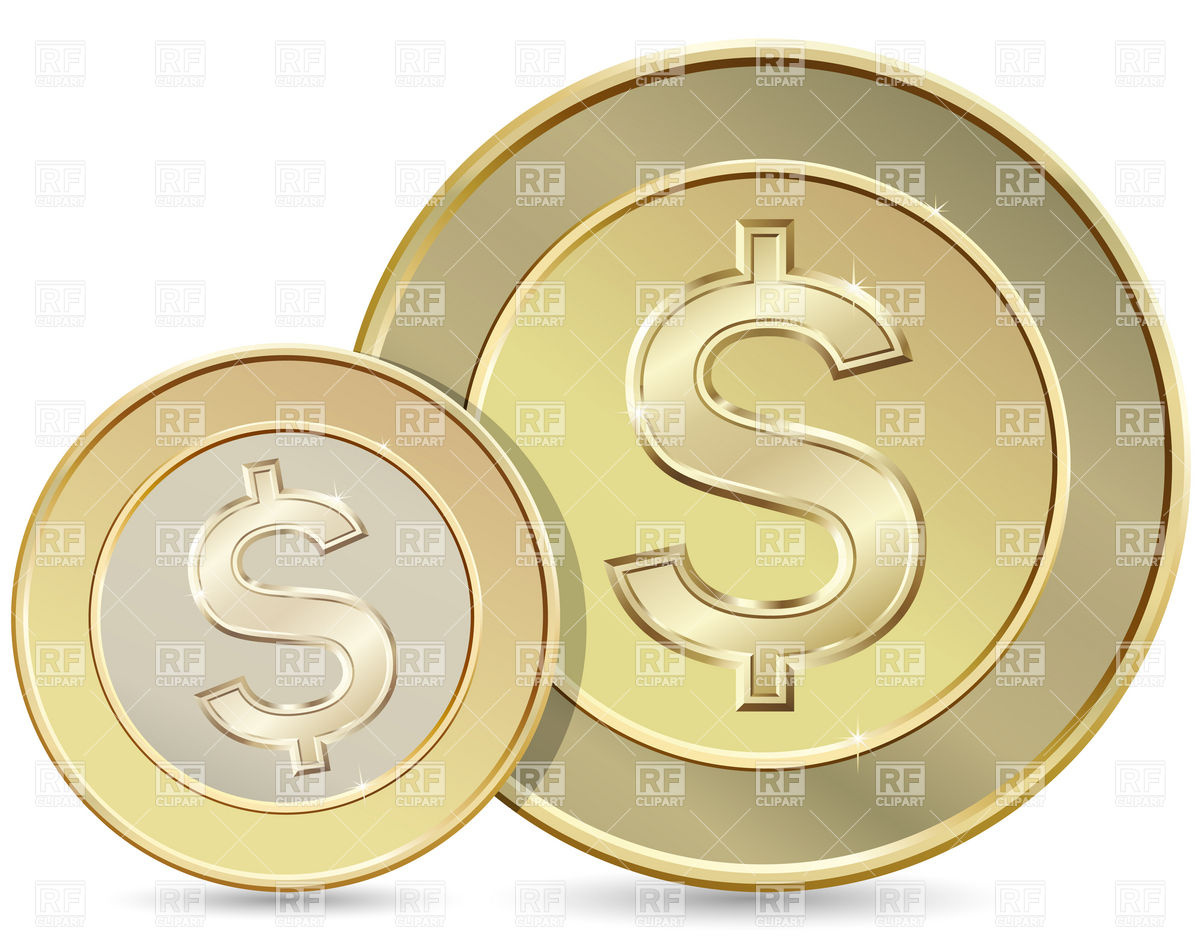 Dollar Coin Clip Art