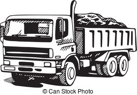 Dump Truck Clip Art Illustrations