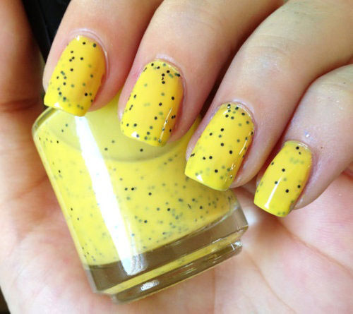 Easy Yellow Nail Polish Designs