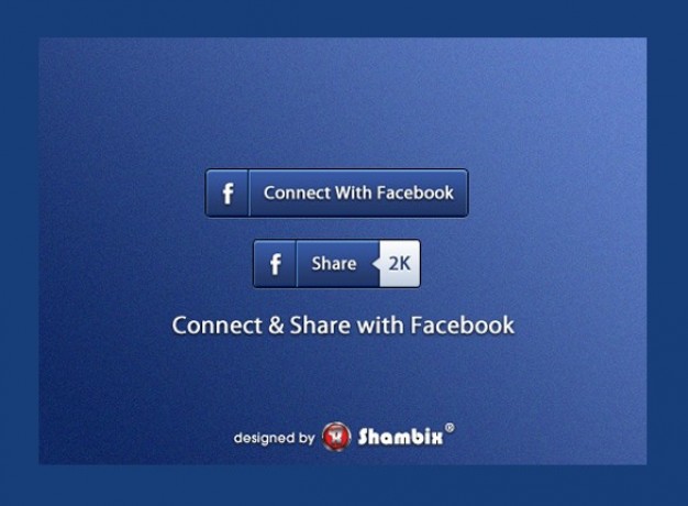 Facebook Connect Button Vector