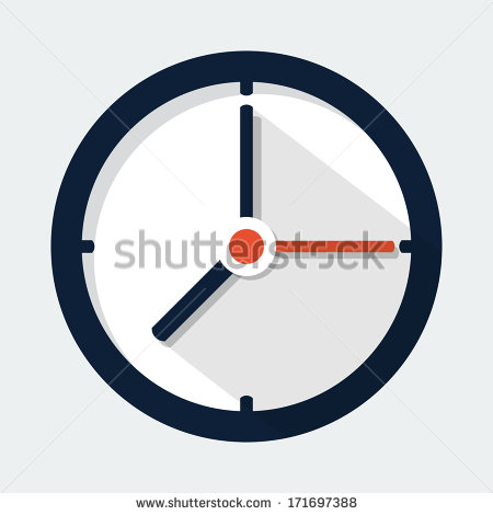 Flat Clock Icon