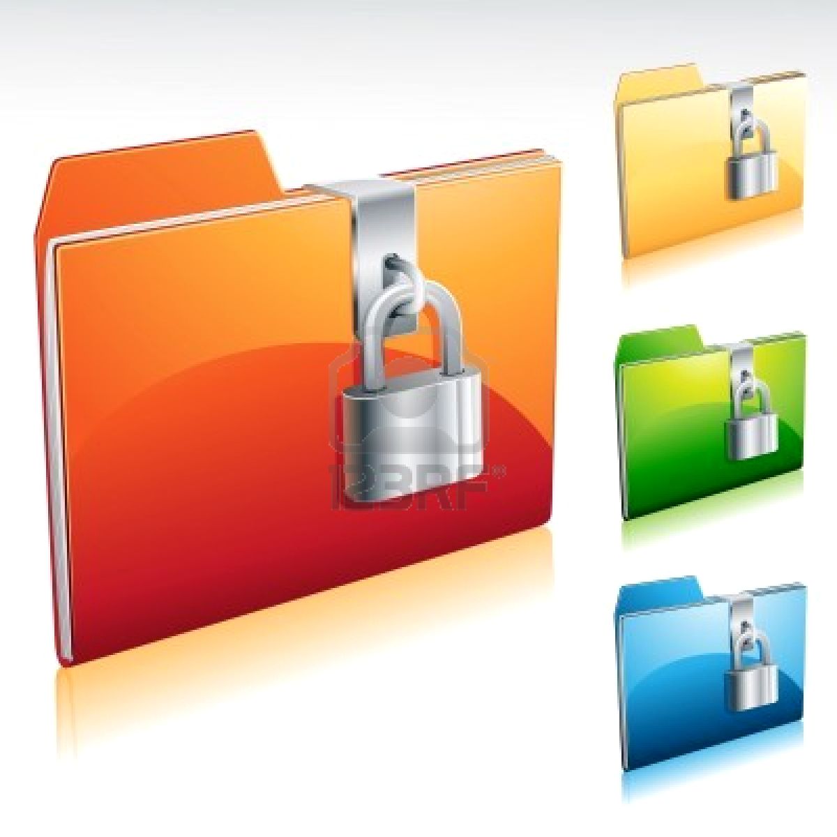 Folder Lock Icon Folder Lock Icon