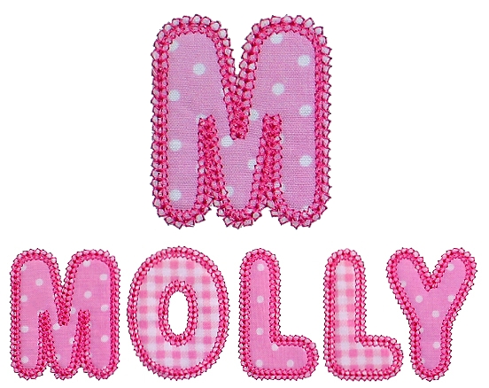 Free Applique Alphabet Letters Pattern