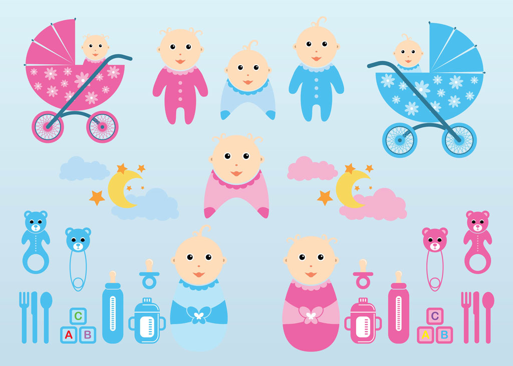 15 Baby Vector Graphics Images