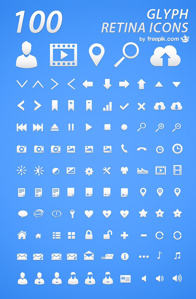 Free Icon Set Glyph