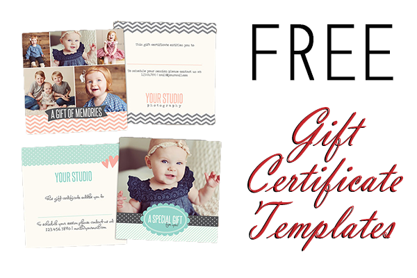 Free Photography Gift Certificate Template Photoshop