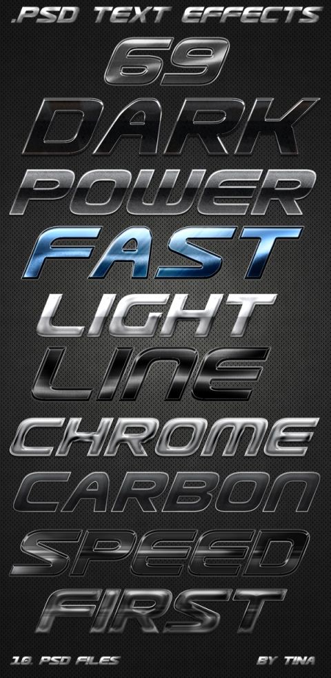 Free Photoshop Text Styles Free Photoshop Text Styles