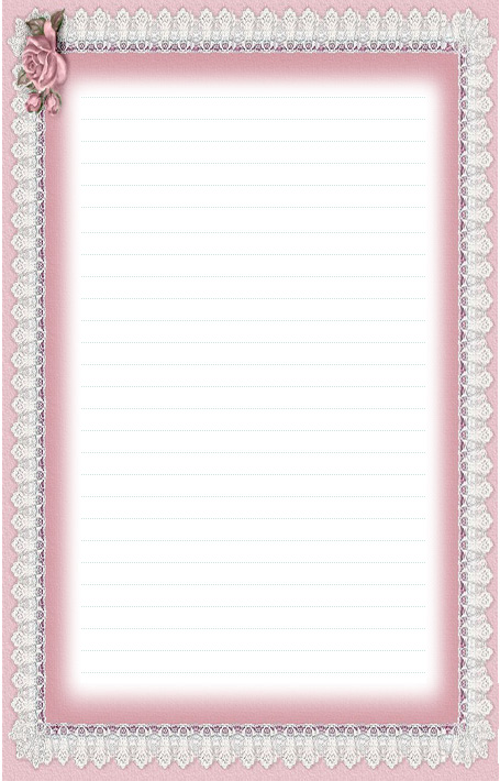 Free Printable Pink Rose Borders