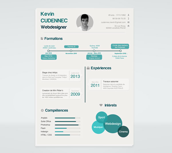 Free Resume Infographic Template