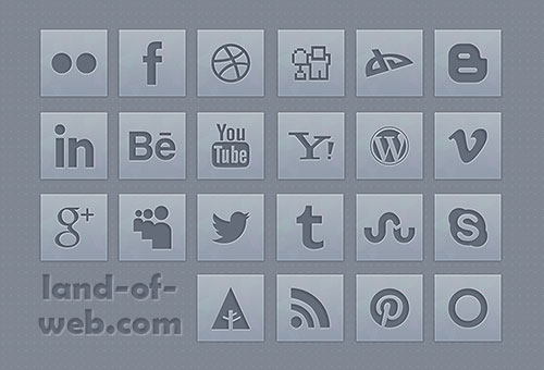 Free Social Media Icons Grey Free Social Media Icons Grey