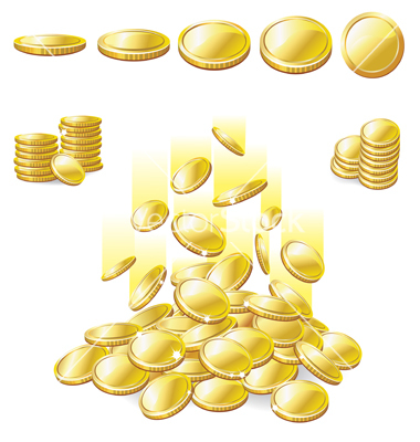 Free Vector Gold Coins