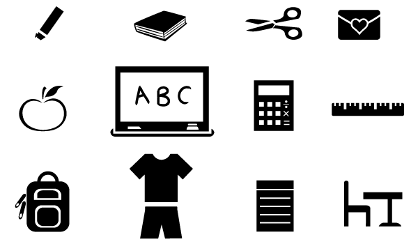 Free Vector Icons School