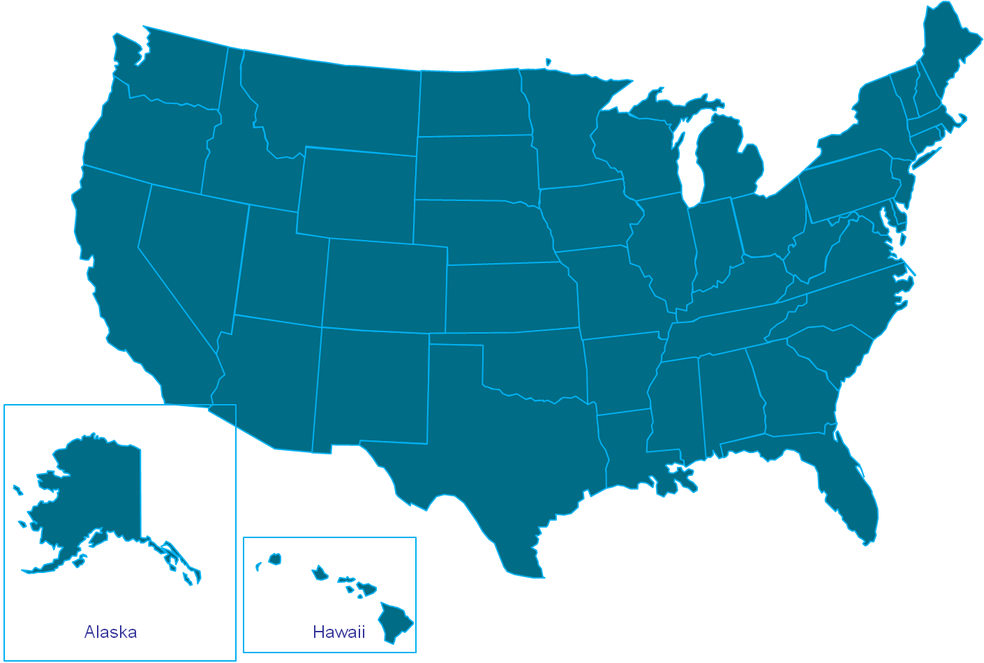 Free Vector Us Map Templates