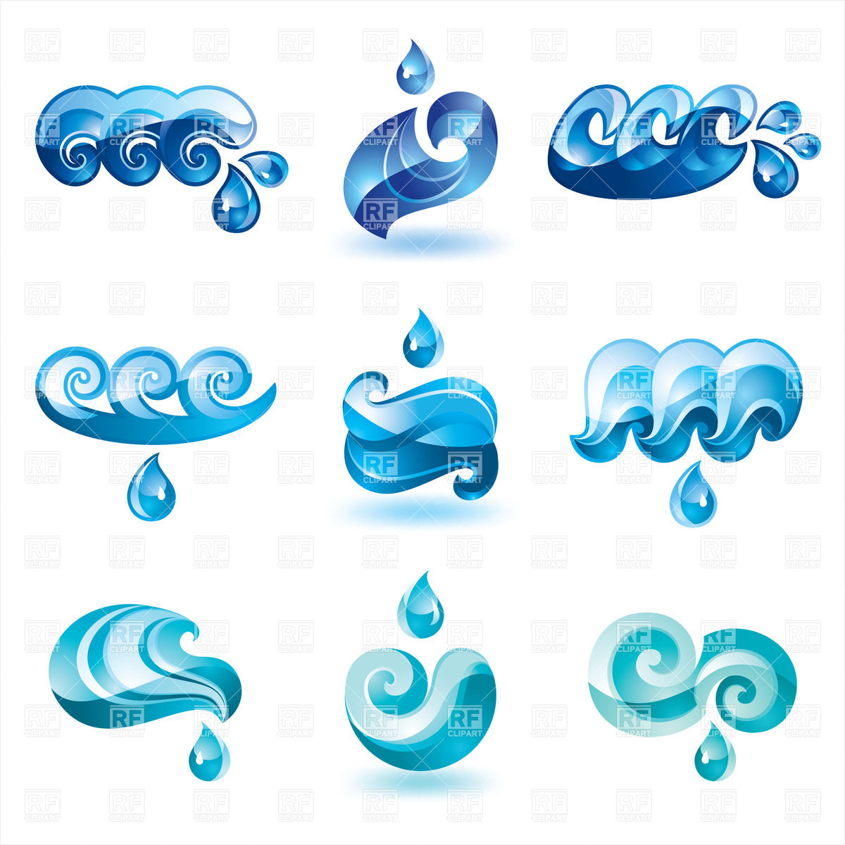 Free Vector Water Wave Icon