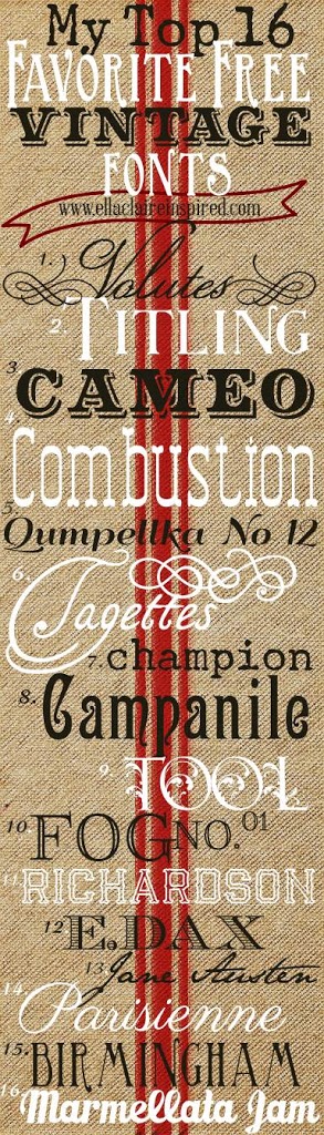 Free Vintage Fonts