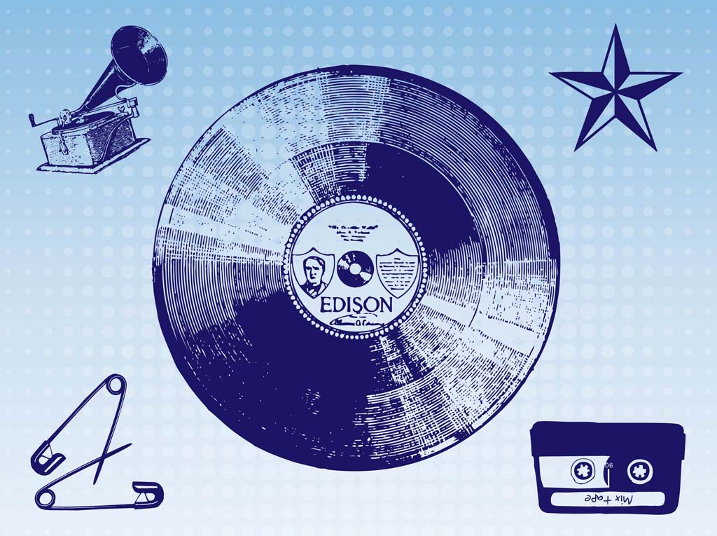 Free Vintage Music Vector