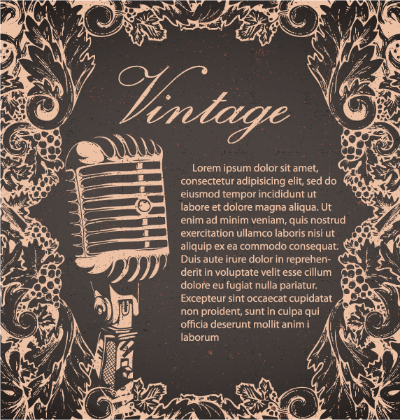 Free Vintage Music Vector