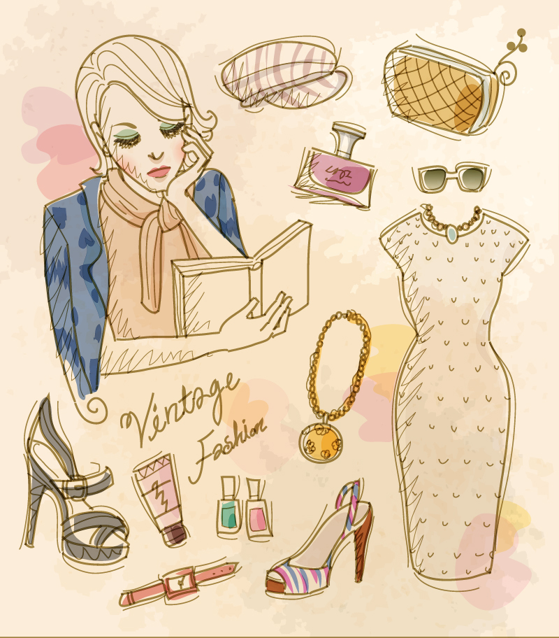 Free Vintage Vector Graphics Fashion