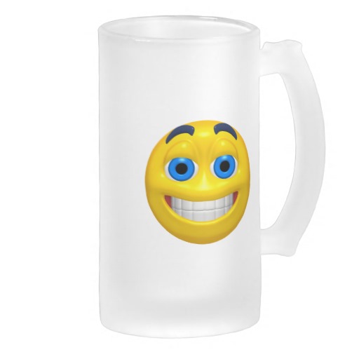 Frosted Glass Beer Mug