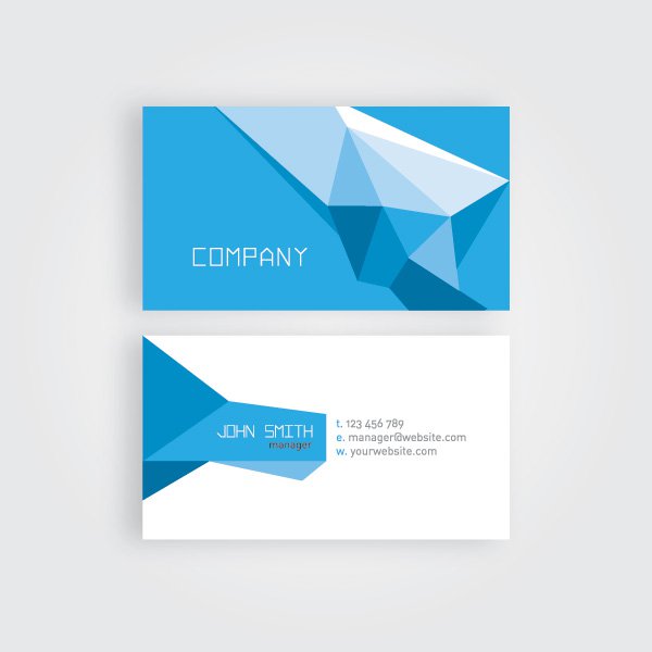 Geometric Business Card Background Graphics