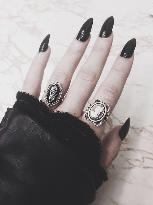 Gothic Stiletto Nails