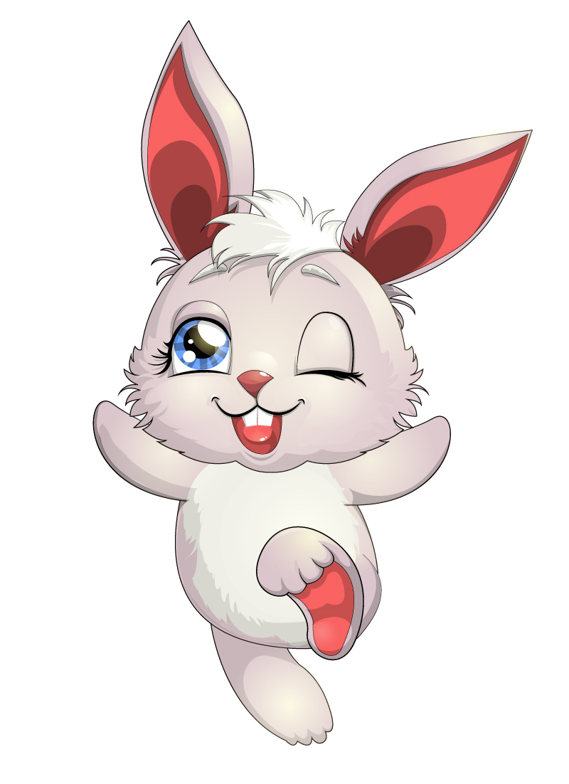Happy Rabbit Cartoon