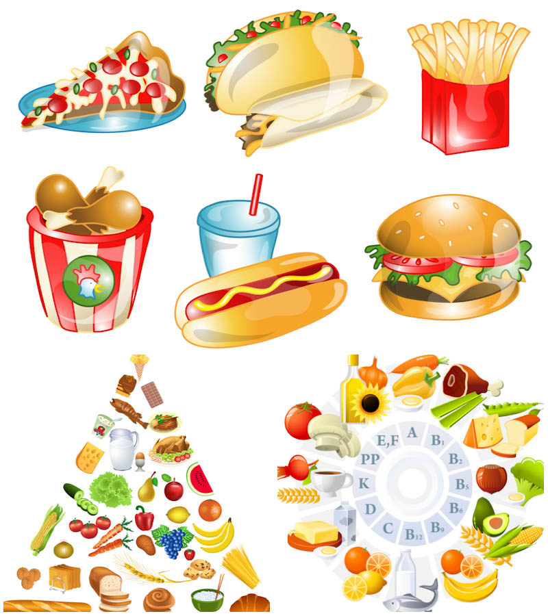 Healthy Food Border Clip Art